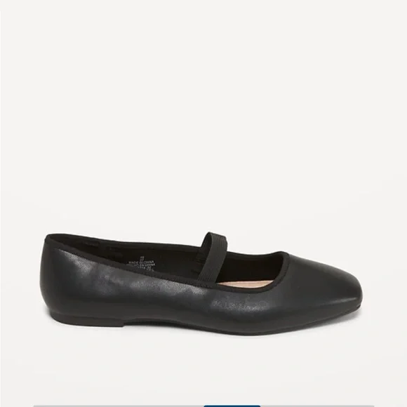 Old Navy Mary Jane Square-Toe black ballet flats - Picture 2 of 7